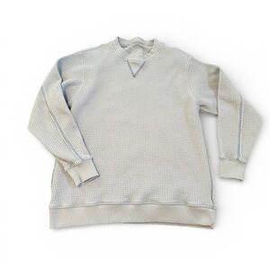 Aerie Light Blue Waffle Knit Sweatshirt
